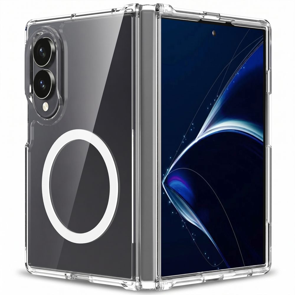 Tech-Protect FlexAir Hybrid MagSafe -suojakuori Samsung Galaxy Z Fold 8 -mallille, läpinäkyvä