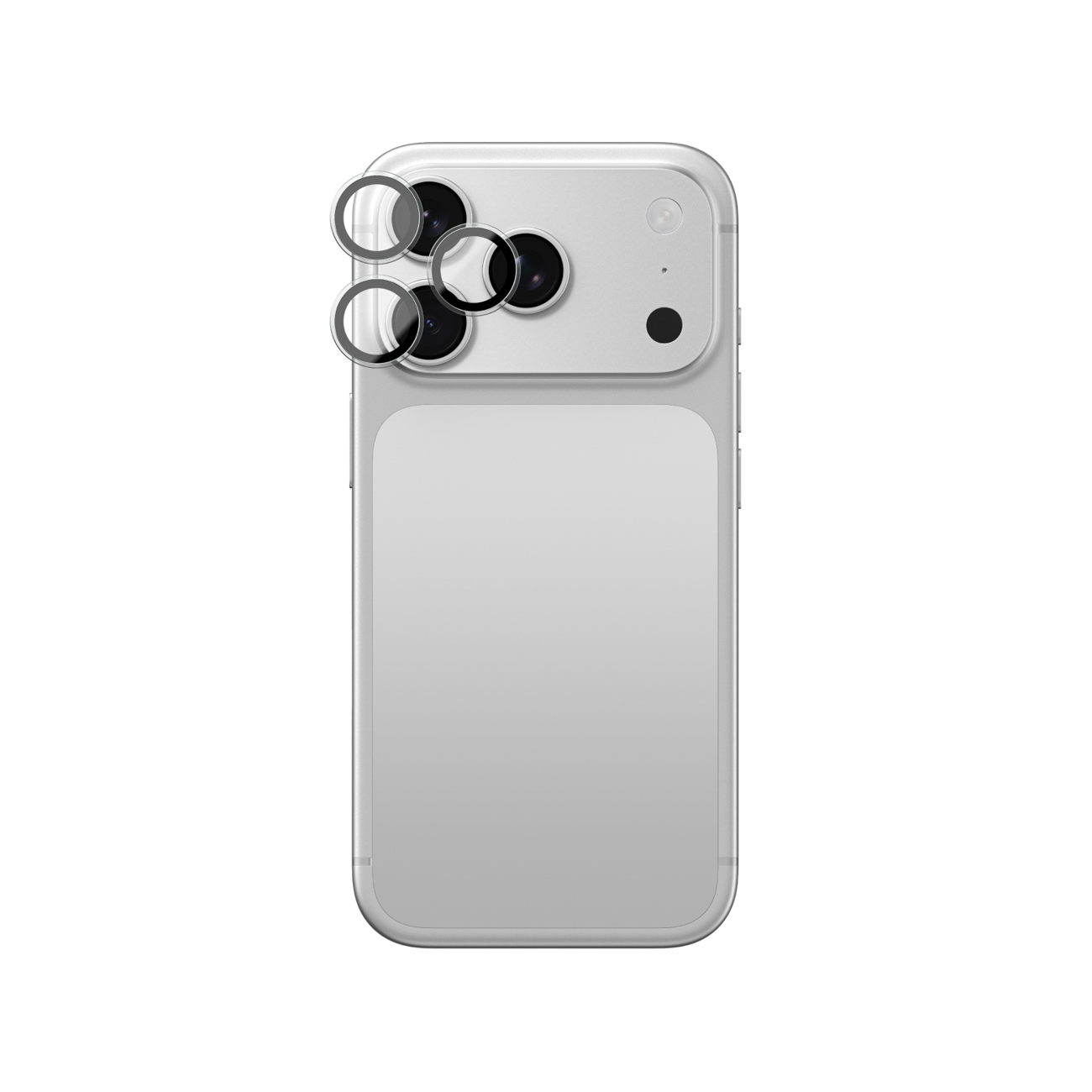 AmazingThing Titan Vision Lens safiirilasinen kameran linssinsuojus mallille iPhone 18 Pro / 18 Pro Max – väri: läpinäkyvä