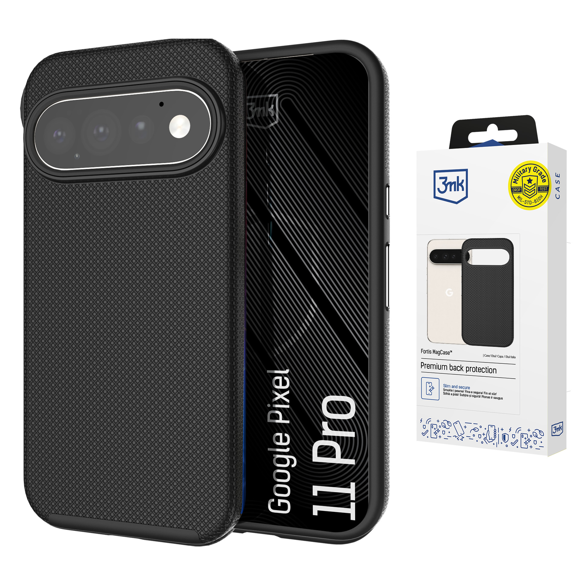 Google Pixel 11 Pro – 3mk Fortis MagCase puhelimen suojakuori