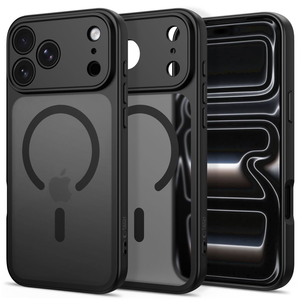 Tech-Protect BasicMag MagSafe -suojakuori iPhone 17 Pro / 18 Pro -malleille, mattamusta