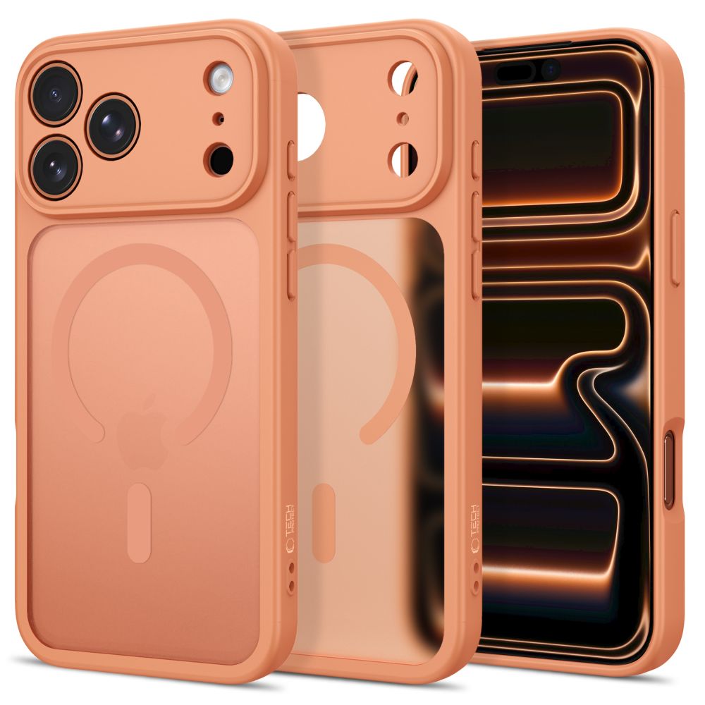 Tech-Protect BasicMag MagSafe -suojakuori iPhone 17 Pro / 18 Pro -malleille, matta oranssi
