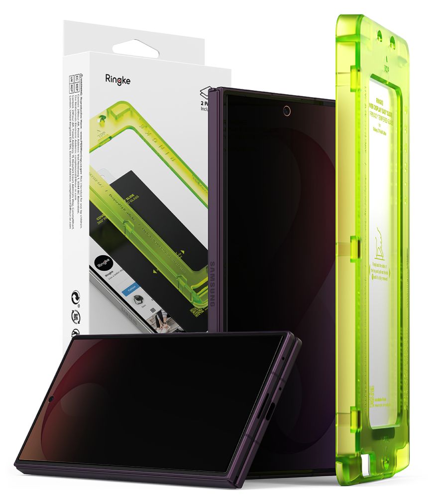 Ringke Easy Slide Privacy 360 2 kpl yksityisyyttä suojaavia suojalaseja mallille Samsung Galaxy Z Fold 8 Ultra