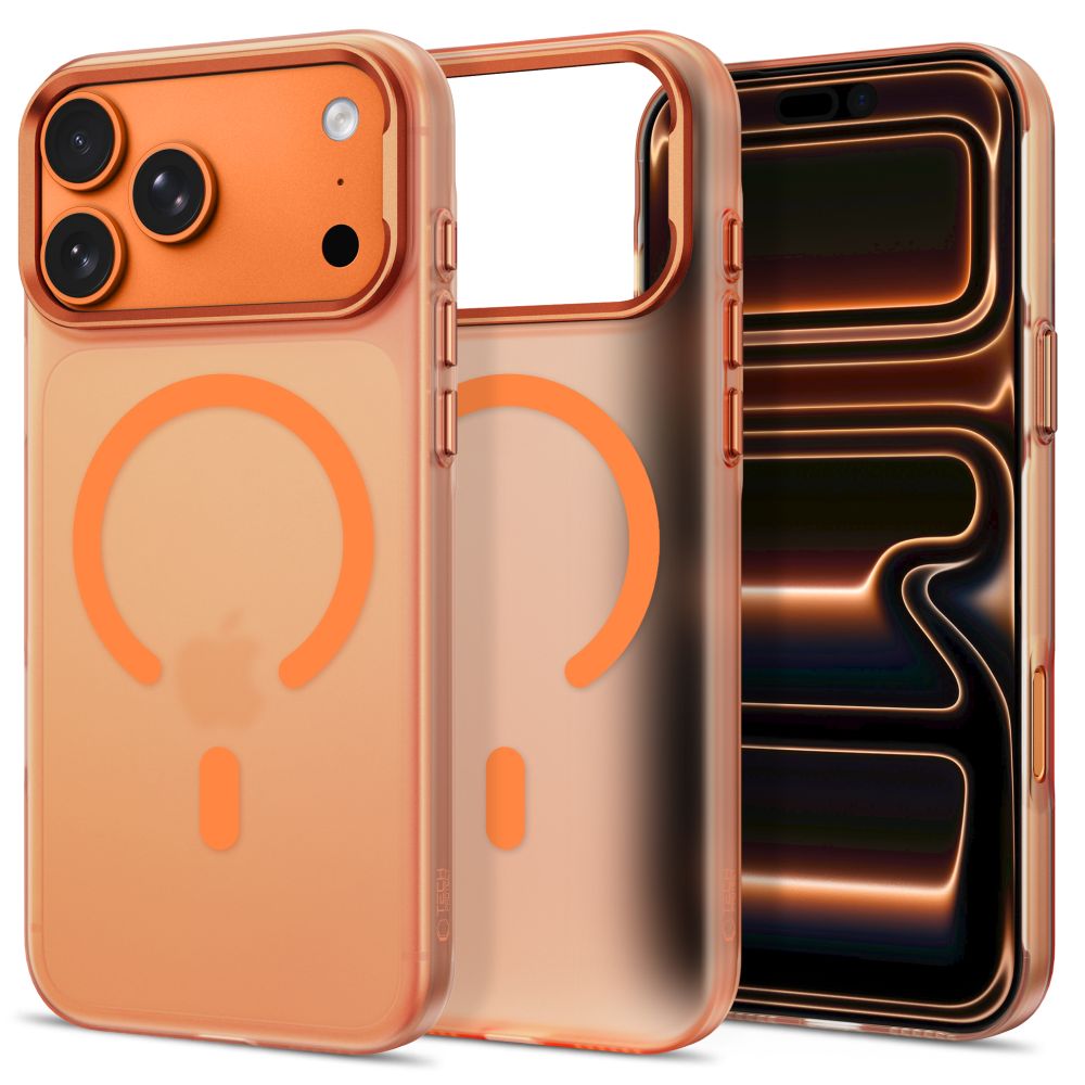 Tech-Protect MagZero MagSafe suojakuori mallille iPhone 17 Pro Max / 18 Pro Max – mattaoranssi