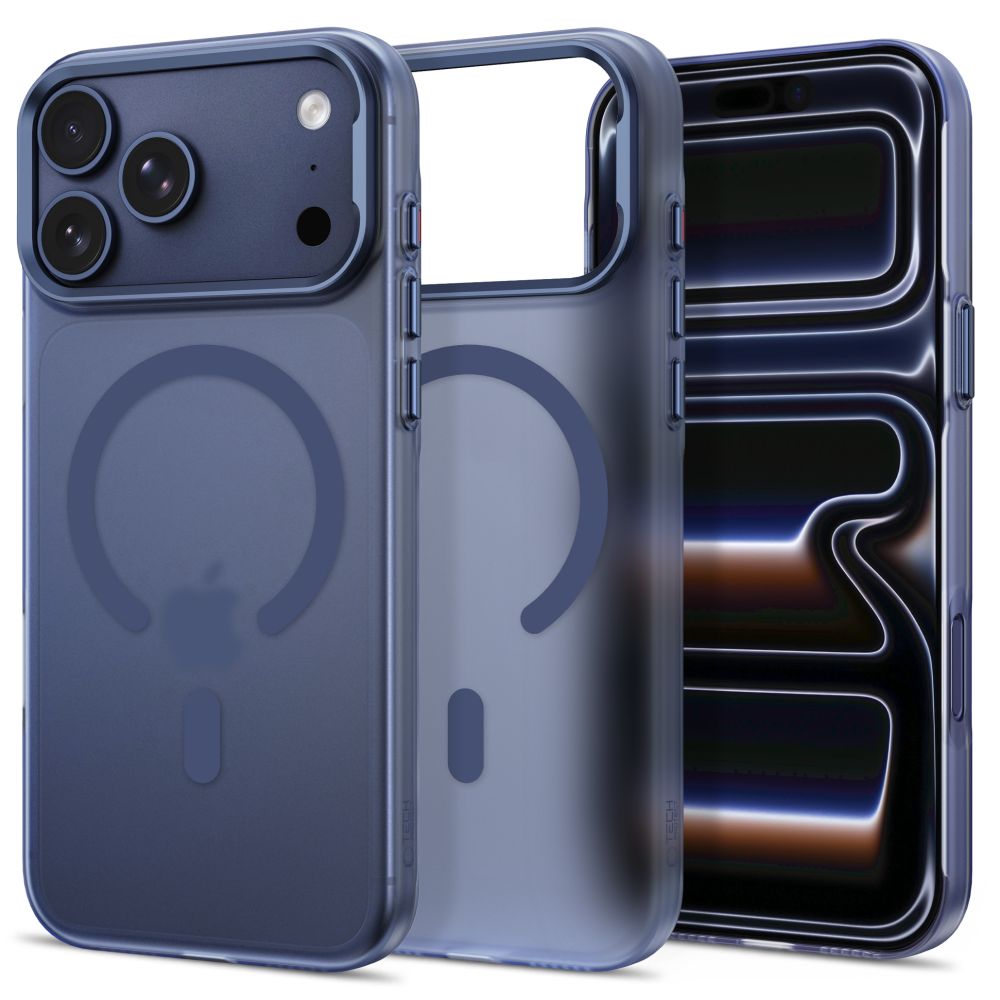 Tech-Protect MagZero MagSafe suojakuori mallille iPhone 17 Pro Max / 18 Pro Max – matta tummansininen