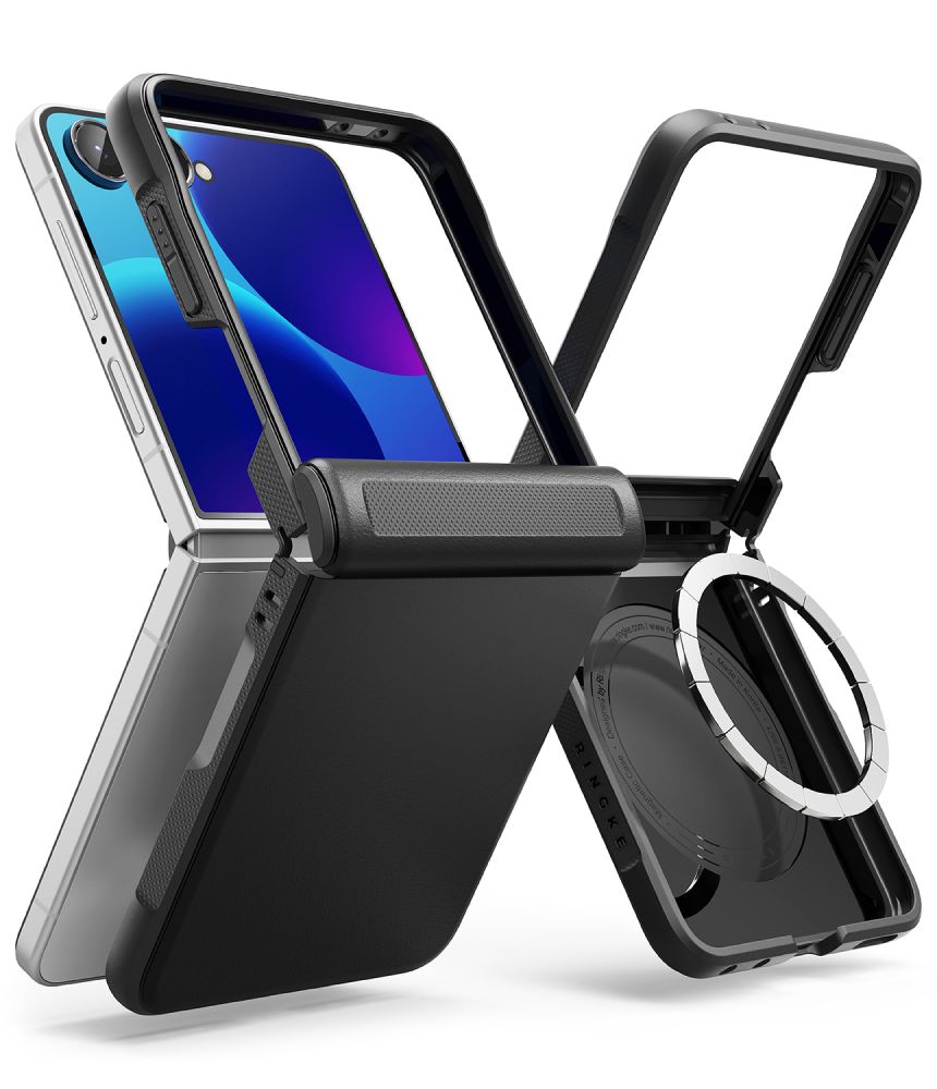 Ringke Onyx Flap MagSafe suojakuori mallille Samsung Galaxy Z Flip 8 – musta