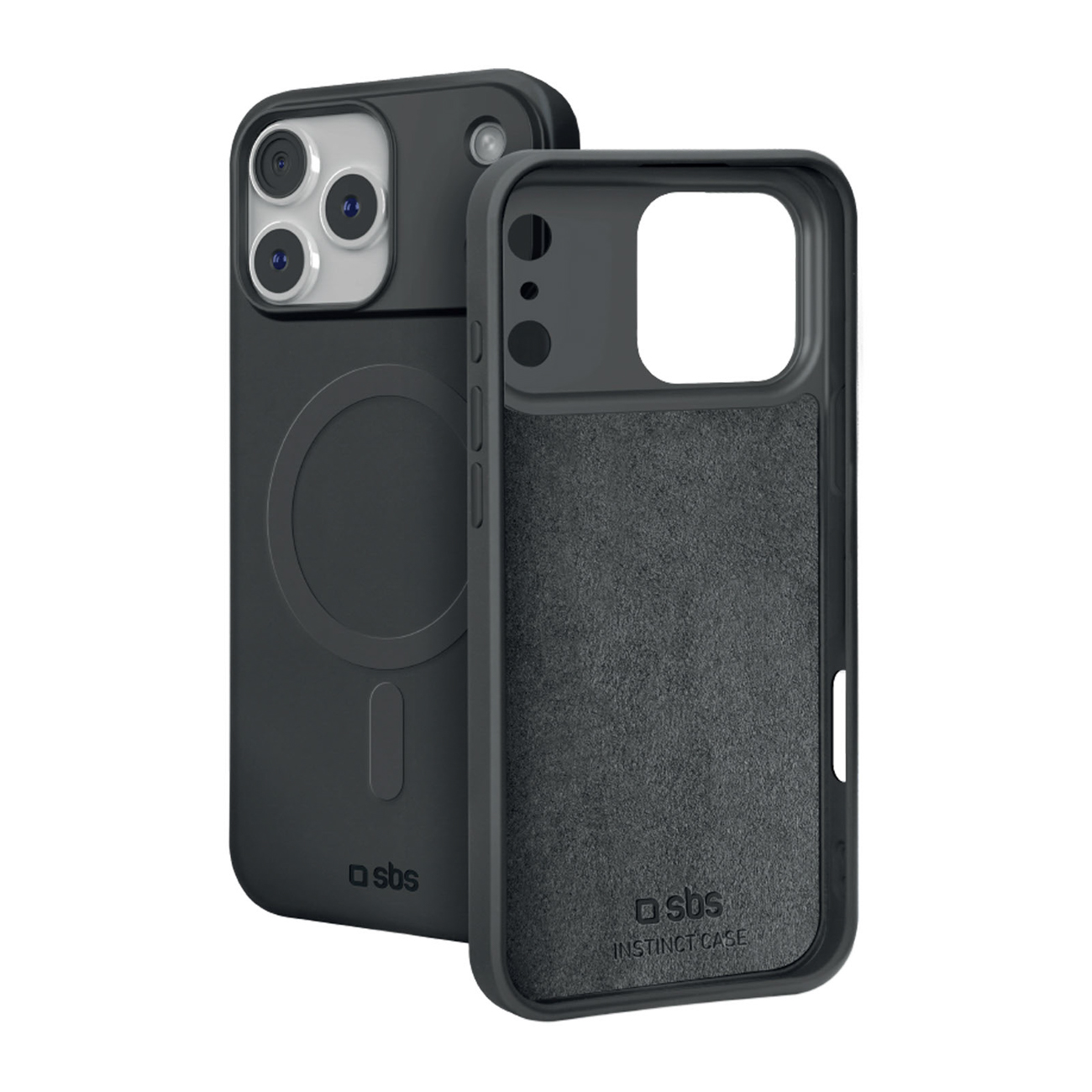 SBS Instinct Mag suojakuori mallille iPhone 18 Pro / 17 Pro, MagSafe-yhteensopiva – musta