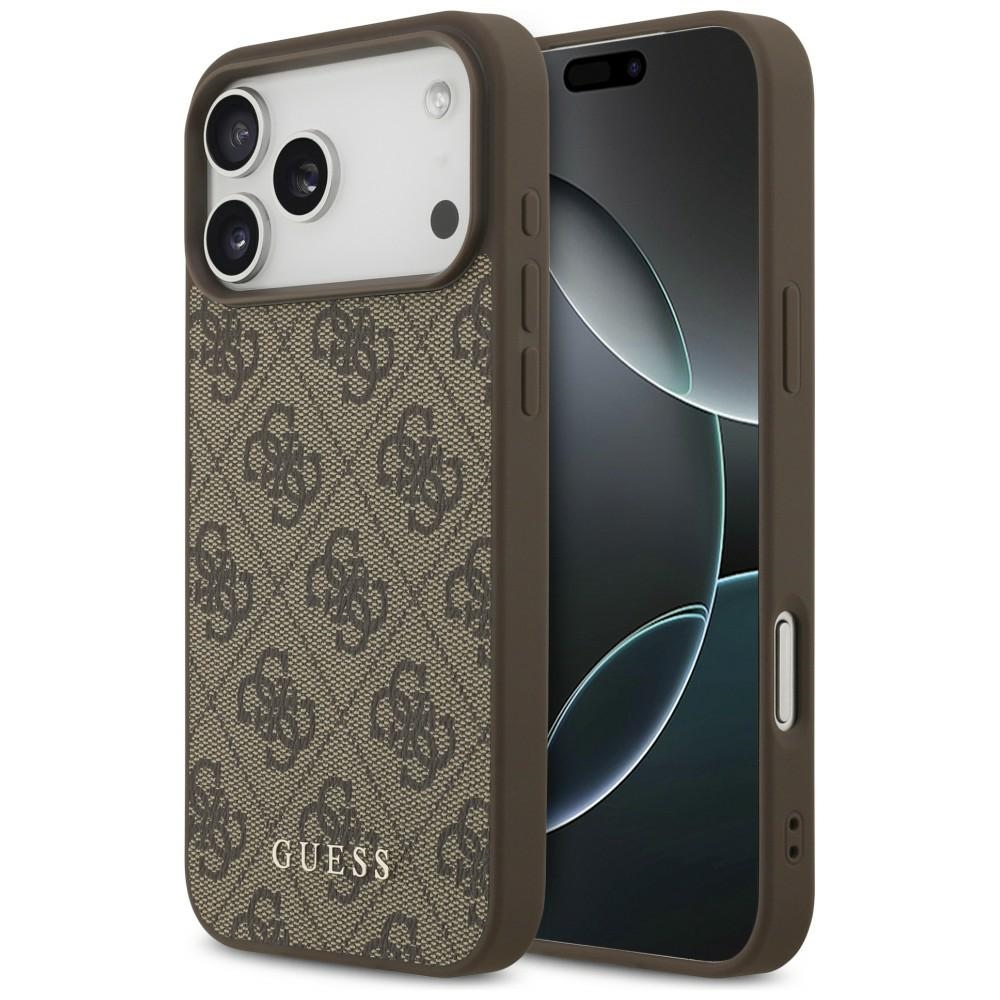 Guess 4G Classic suojakuori mallille iPhone 17 Pro Max / 18 Pro Max – ruskea