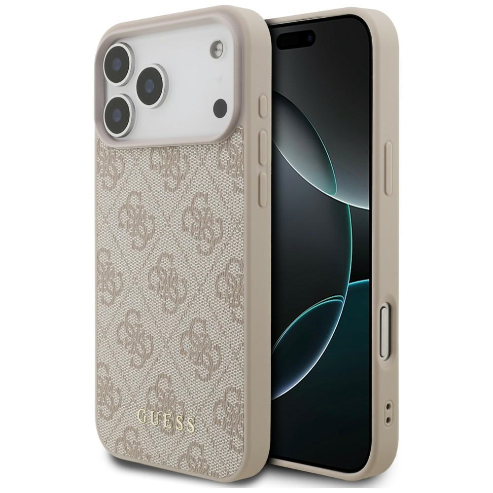 Guess 4G Classic suojakuori mallille iPhone 17 Pro Max / 18 Pro Max – väri: vaaleanpunainen