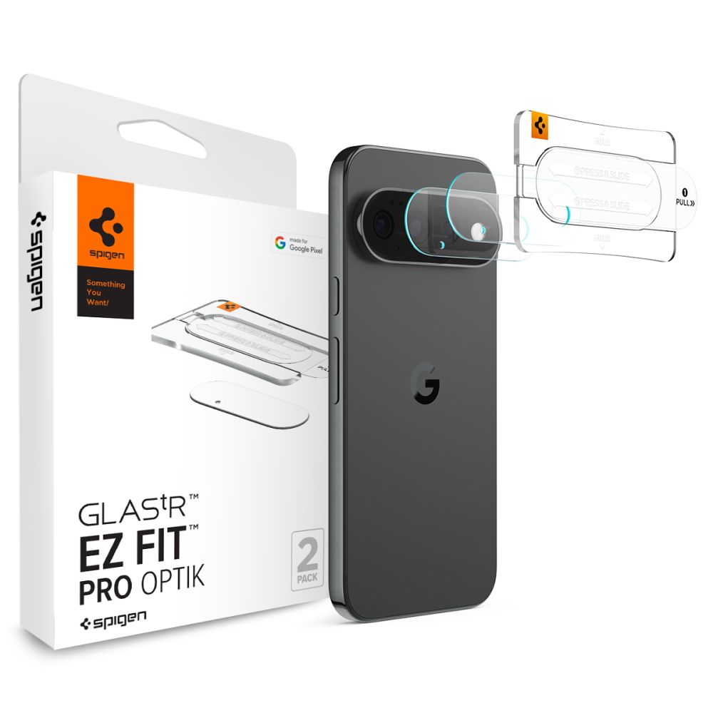 Spigen Optik Pro HD 2 kpl karkaistuja kameran linssinsuojuksia mallille Google Pixel 11 Pro XL