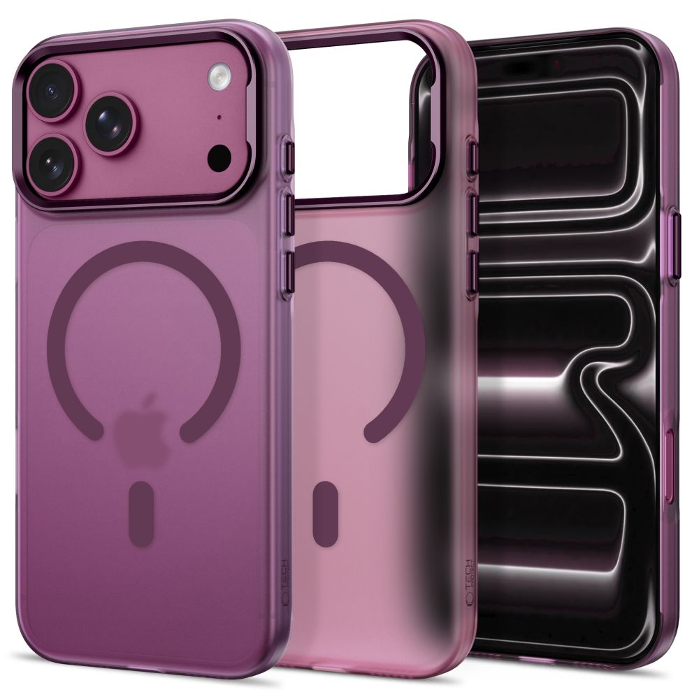 Tech-Protect MagZero MagSafe-suojakuori iPhone 17 Pro / 18 Pro – matta viininpunainen