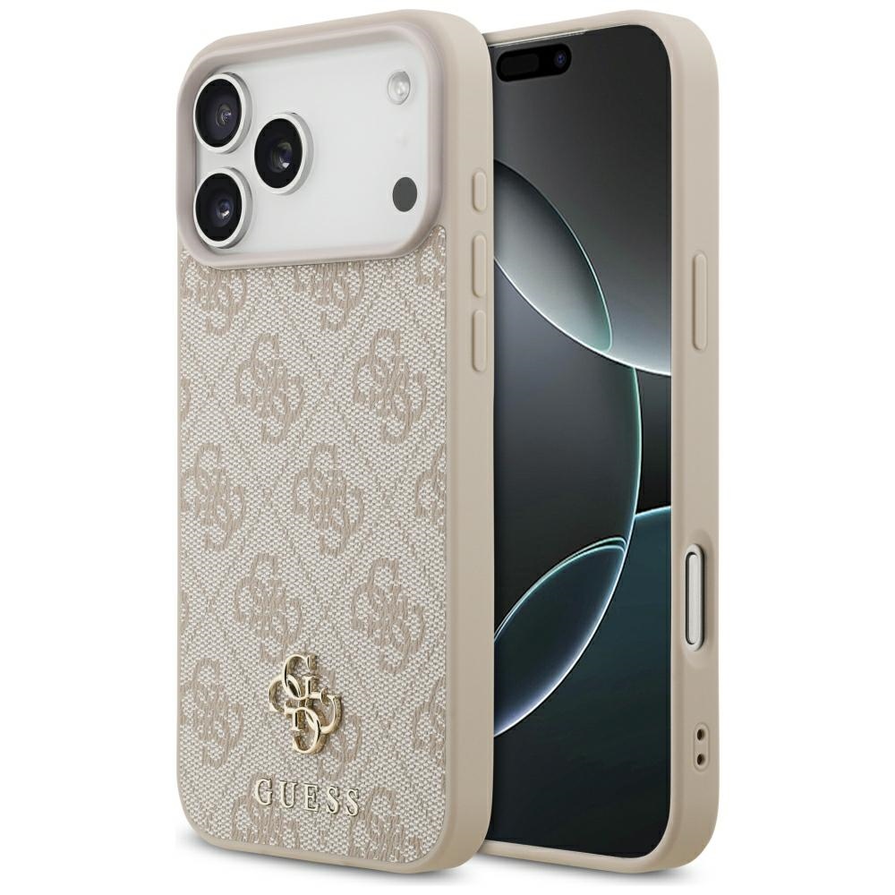 Guess 4G Small Classic Logo MagSafe-suojakuori iPhone 17 Pro Max / 18 Pro Max -malleille, vaaleanpunainen
