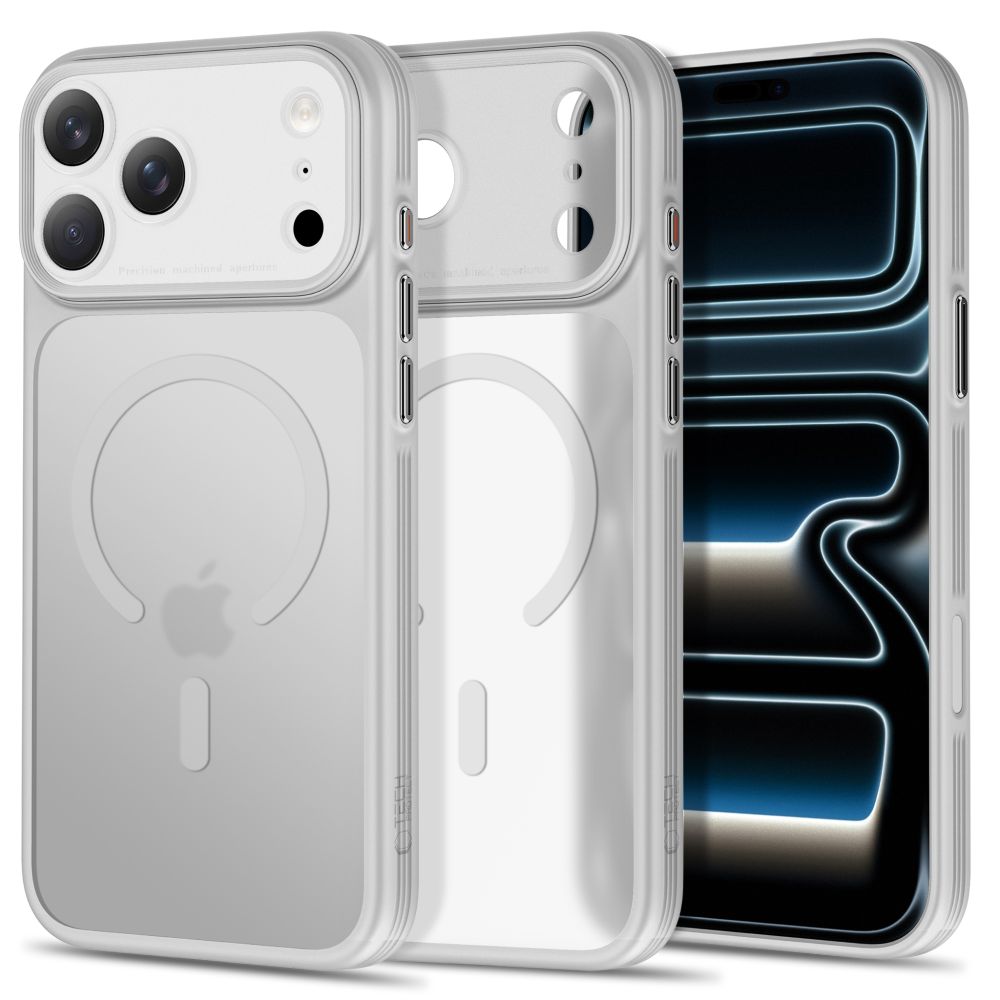 Tech-Protect MagPrime MagSafe CC suojakuori malleille iPhone 18 Pro / 17 Pro, mattaharmaa