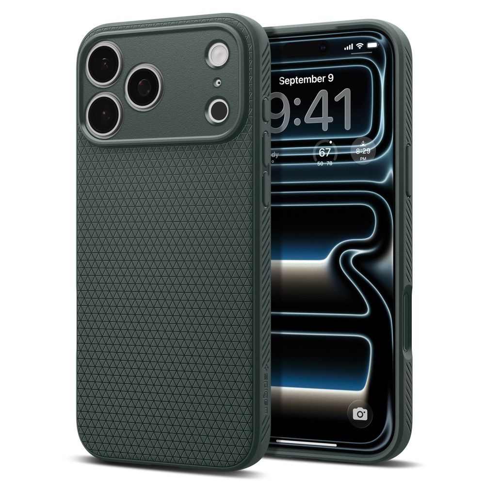Spigen Athlex Air -suojakuori iPhone 18 Pro / 17 Pro -malleille, vihreä