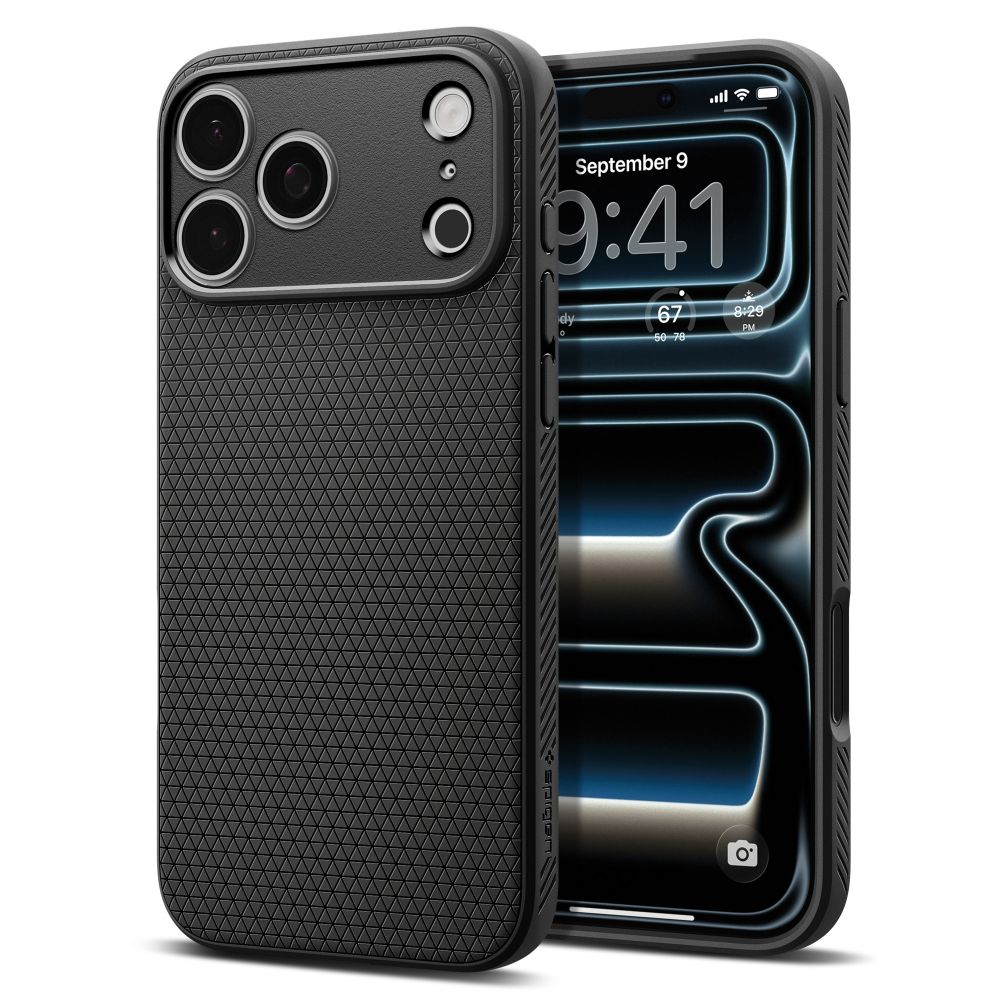 Spigen Liquid Air suojakuori mallille iPhone 18 Pro Max / 17 Pro Max – väri: mattamusta