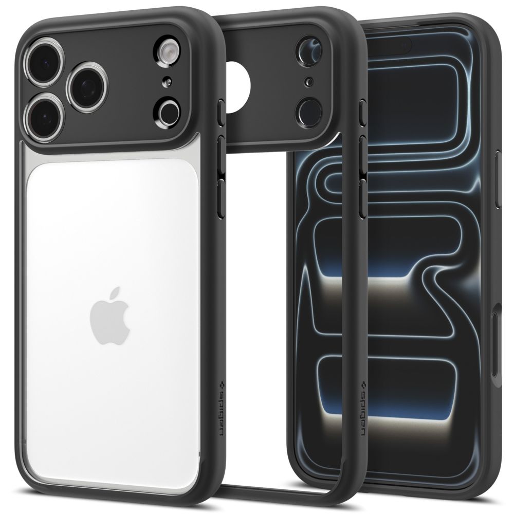 Spigen Ultra Hybrid suojakuori mallille iPhone 18 Pro Max / 17 Pro Max – väri: mattamusta