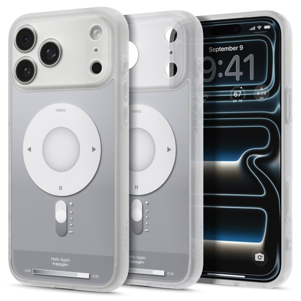 Spigen Ultra Hybrid MagSafe -suojakuori iPhone 18 Pro / 17 Pro -malleille, hopeanvärinen