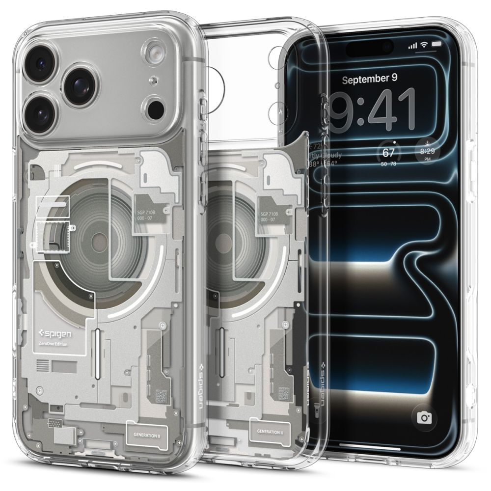 Spigen Ultra Hybrid MagSafe Zero One -suojakuori iPhone 18 Pro / 17 Pro -malleille, titaaninvärinen