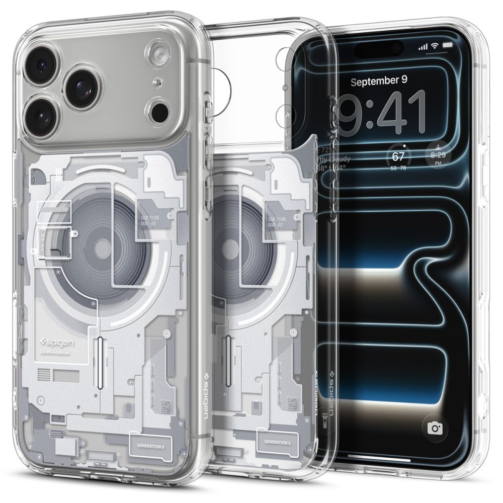 Spigen Ultra Hybrid MagSafe Zero One -suojakuori iPhone 18 Pro Max / 17 Pro Max -malleille, valkoinen