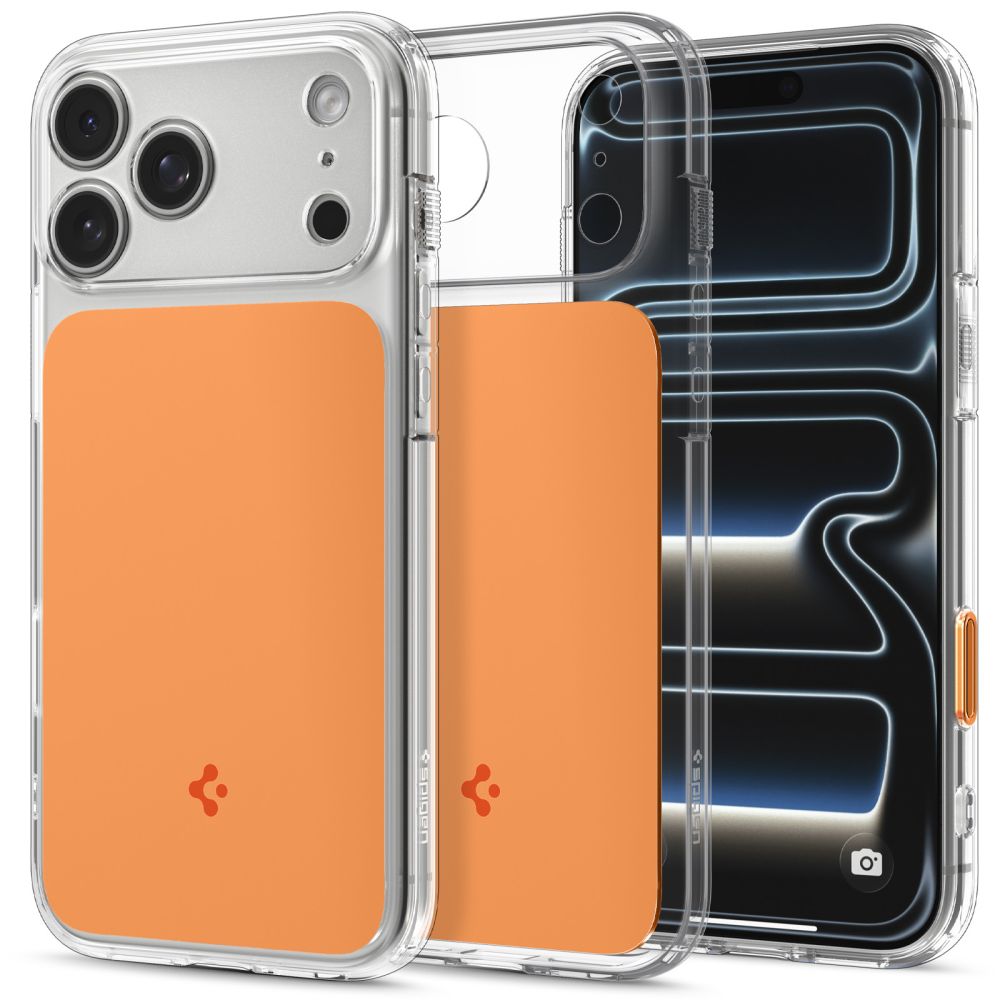 Spigen Ultra Hybrid MagSafe -suojakuori iPhone 18 Pro / 17 Pro -malleille, oranssi