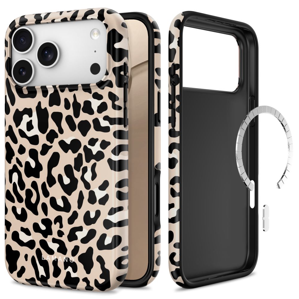 Tech-Protect Lamano MagSafe suojakuori malleille iPhone 18 Pro Max / 17 Pro Max, beige ja musta