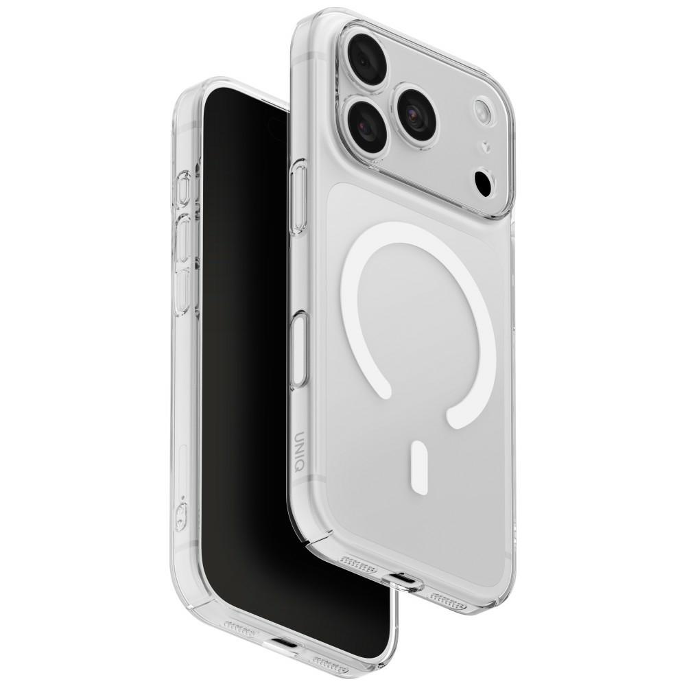Uniq Hybrid Maglick Charging Airsuit-suojakuori iPhone 18 Pro / 17 Pro – läpinäkyvä