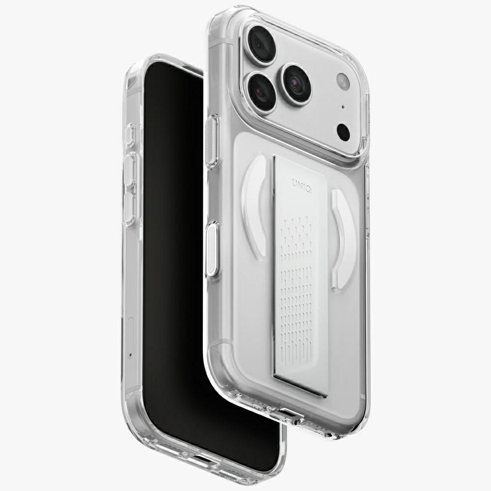 Uniq Heldro Air Magclick Charging -suojakuori iPhone 18 Pro / 17 Pro – läpinäkyvä