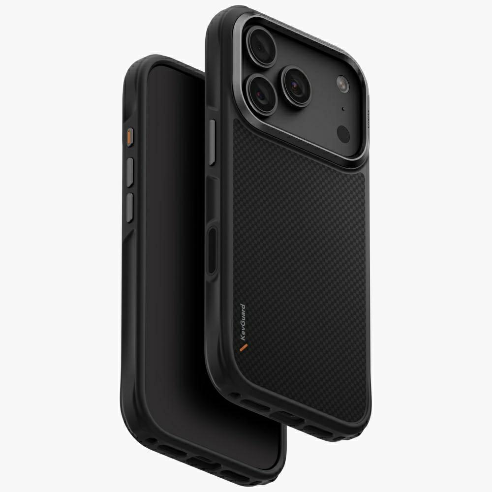Uniq Keva Magclick Charging -suojakuori iPhone 18 Pro / 17 Pro – musta