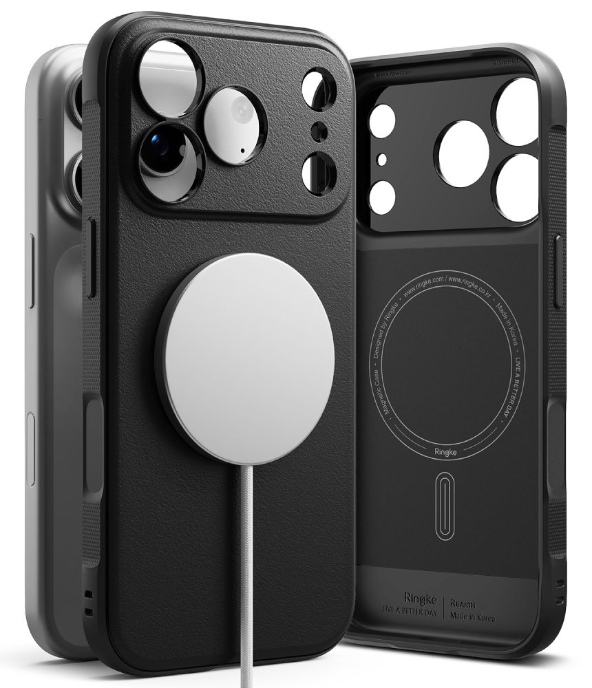 Ringke Onyx MagSafe -suojakuori iPhone 18 Pro / 17 Pro -malleille, musta