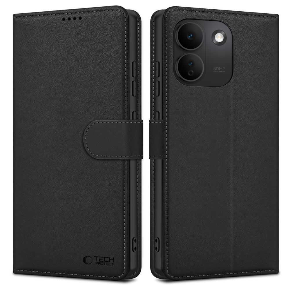 Tech-Protect Wallet Case for Xiaomi Redmi Note 17 Pro Max 5G - Matte Black
