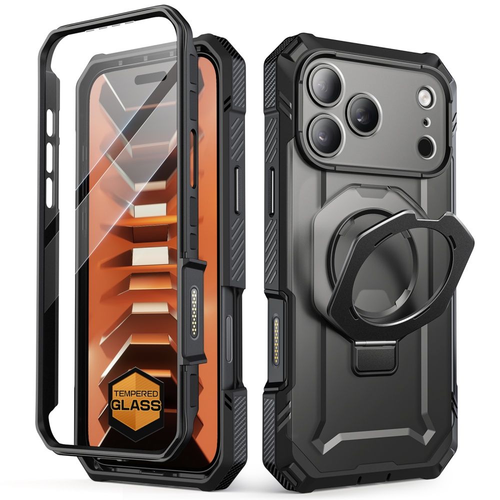 Supcase Grip Pro Mag MagSafe -suojakuori iPhone 18 Pro Max / 17 Pro Max – musta