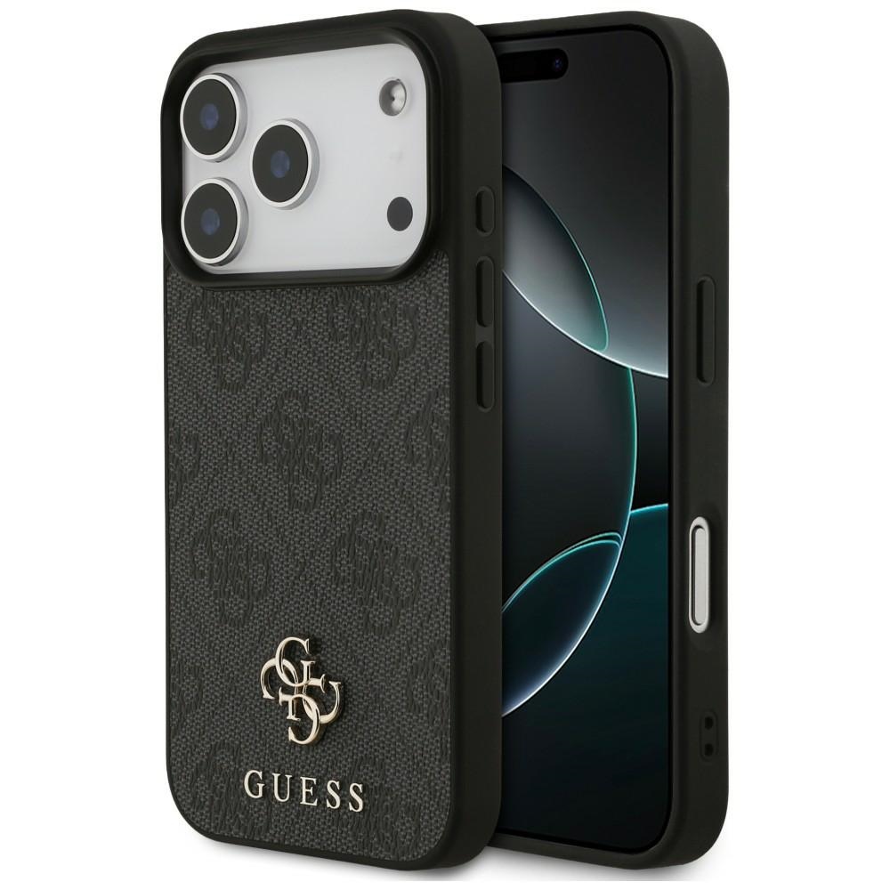 Guess 4G Small Classic Logo MagSafe -suojakuori iPhone 18 Pro / 17 Pro – musta