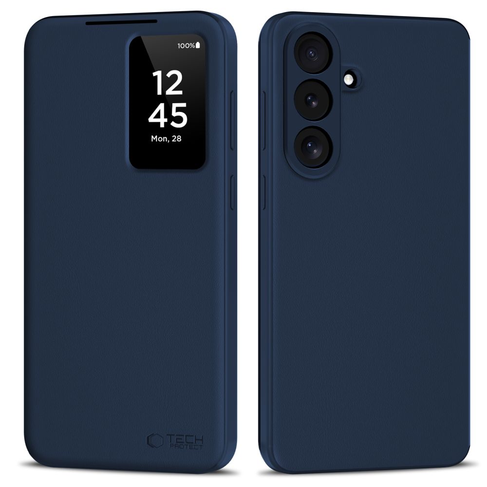 Tech-Protect Smart Wallet -suojakuori Samsung Galaxy S26 FE – matta laivastonsininen