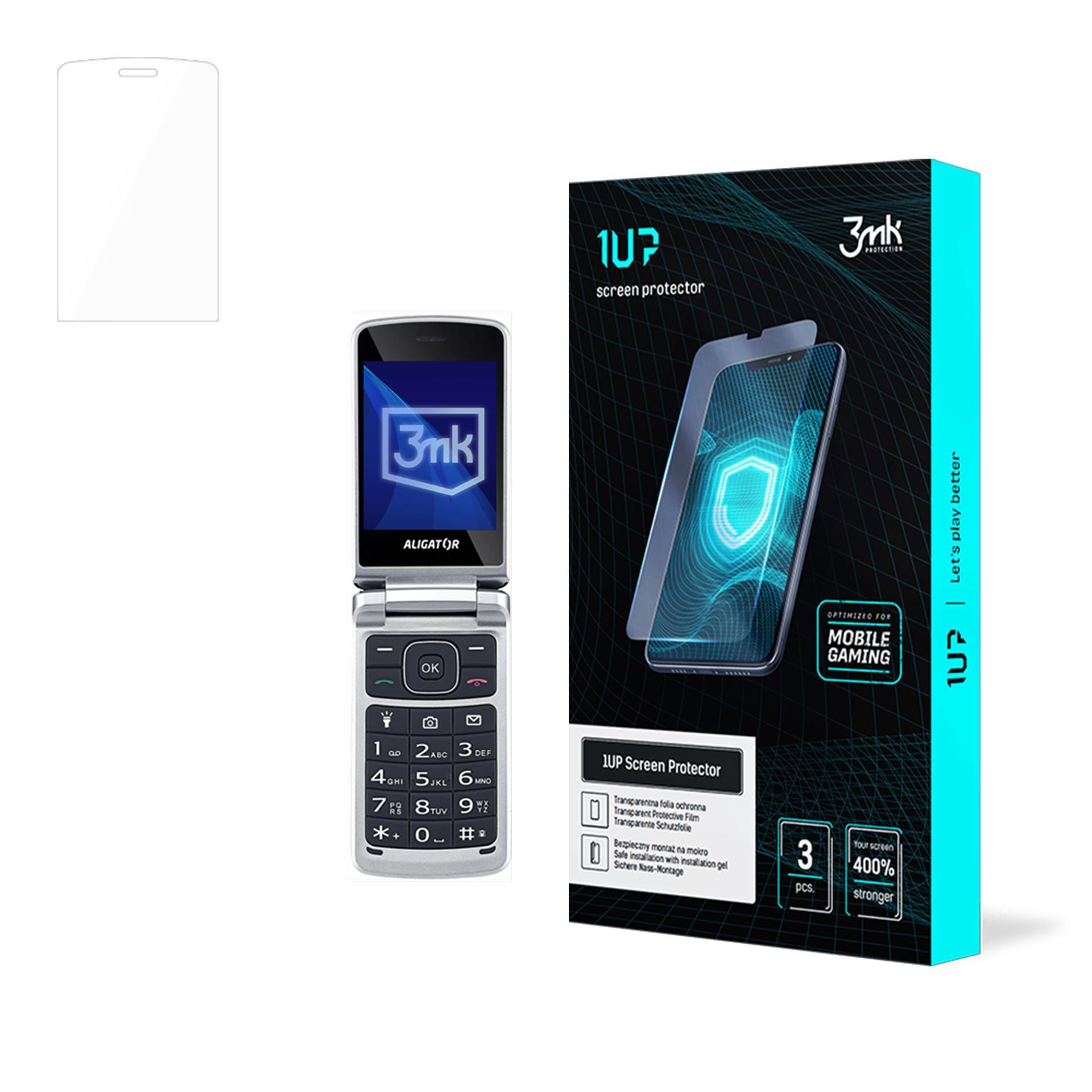 Aligator V710 Senior – 3mk 1UP puhelimen näytönsuoja