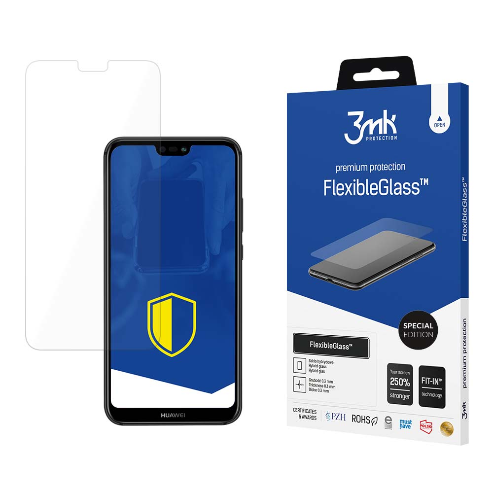 Huawei P20 Lite – 3mk FlexibleGlass Special Edition puhelimen näytönsuoja