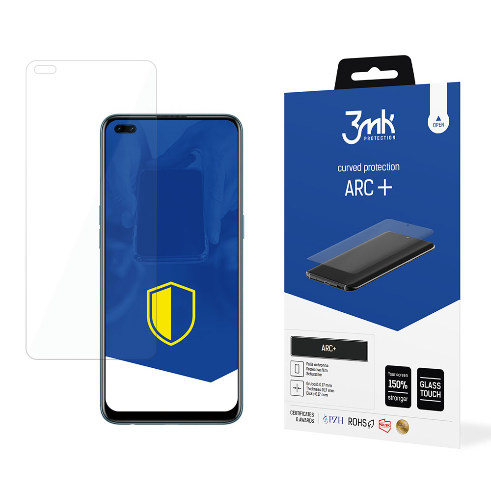 Oppo Reno 4 Lite – 3mk ARC+ puhelimen näytönsuoja