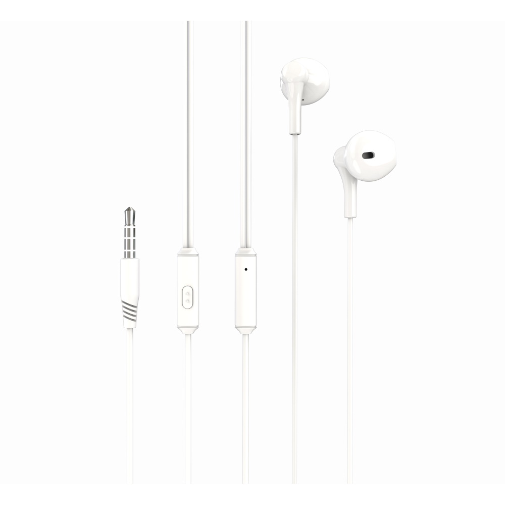 XO langalliset kuulokkeet EP39 jack 3,5mm, valkoiset
