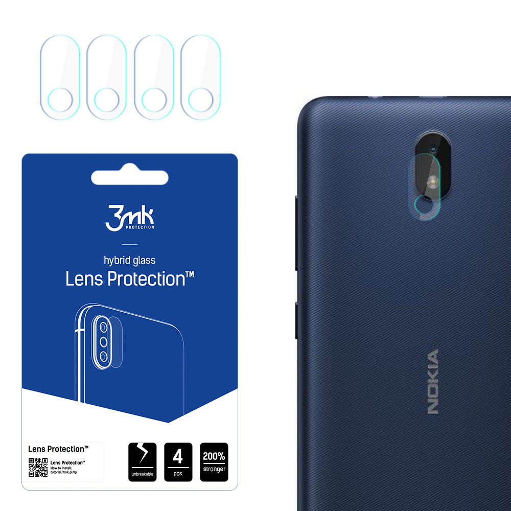 Nokia C1 2nd Edition – 3mk Lens Protection kameran linssinsuoja