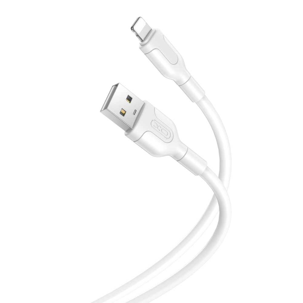 XO kaapeli NB212 USB - Lightning 1,0 m 2,1A, valkoinen