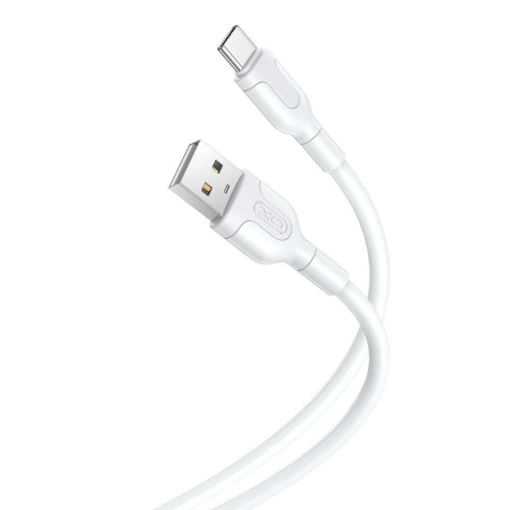 XO kaapeli NB212 USB - USB-C 1,0 m 2,1A, valkoinen