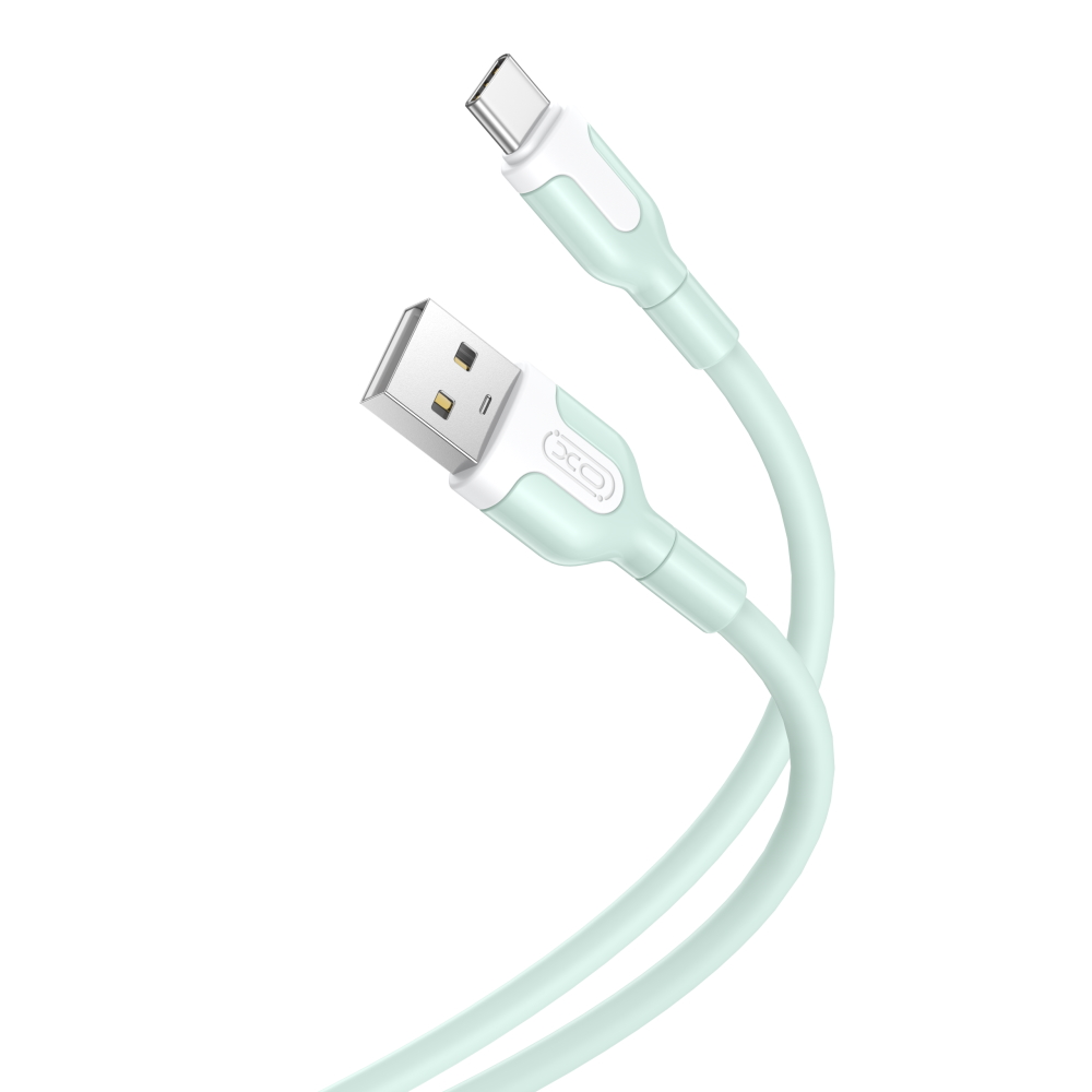 XO kaapeli NB212 USB - USB-C 1,0 m 2,1A, vihreä