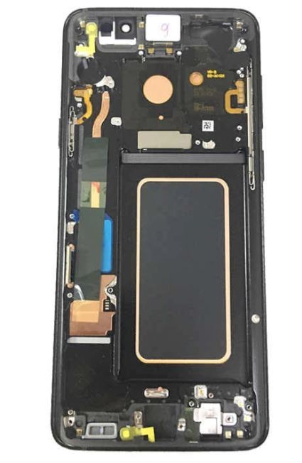 LCD-näyttö Samsung G965F S9 Plus kosketusnäytöllä ja kehyksellä, musta, alkuperäinen (Service Pack)