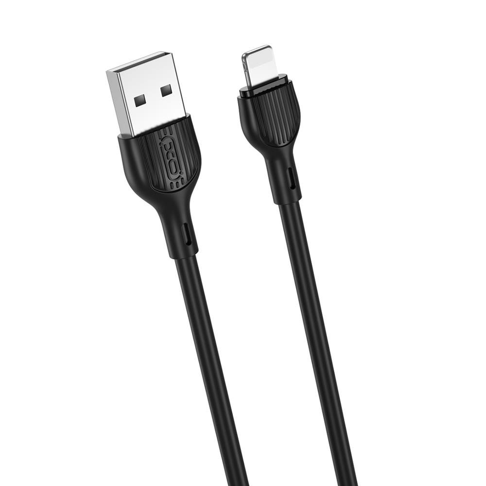XO kaapeli NB200 USB - Lightning 2,0m 2.1A, musta