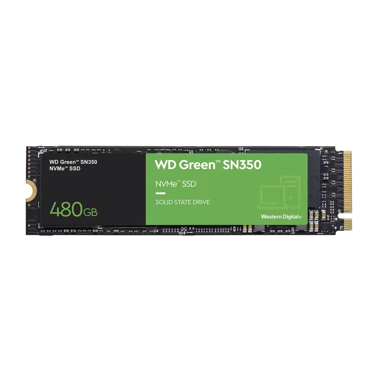 SanDisk WDS480G2G0C SSD-levy, 480 GB, M.2, PCI Express 3.0, NVMe, lukunopeus 2400 MB/s, kirjoitusnopeus 1650 MB/s, MTBF 1 000 000 h, 60 TBW