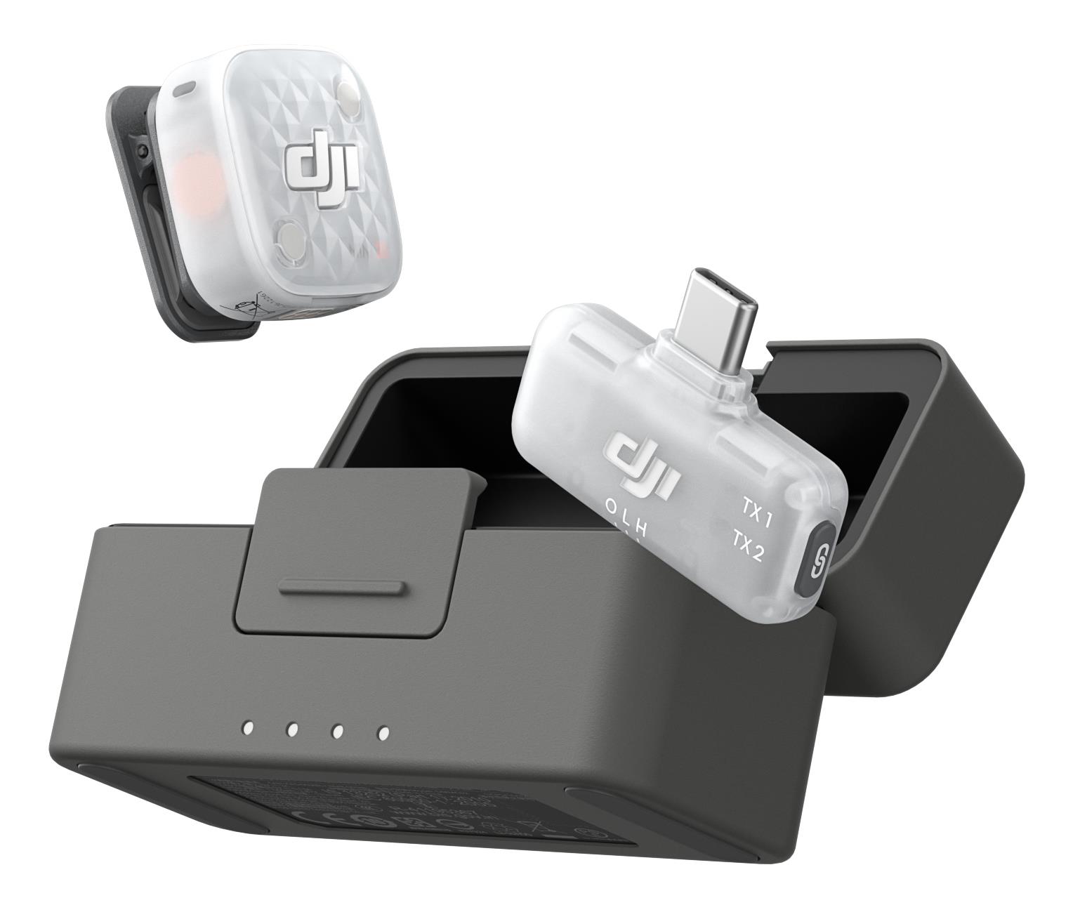DJI Mic Mini 2S -kameramikrofonisarja, 1TX + 1MRX, latauksella, CP.RN.00000559