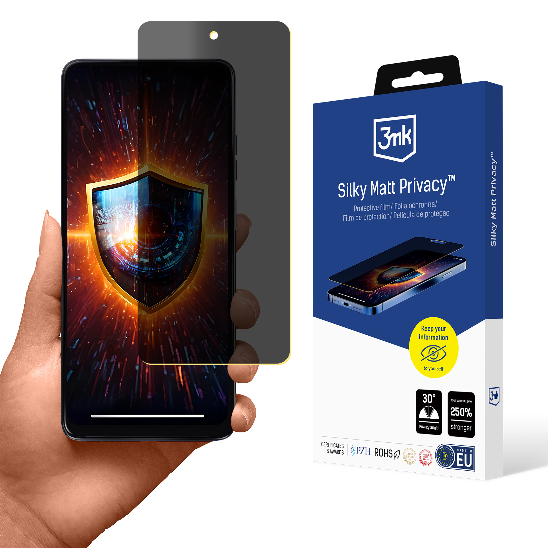 Motorola Moto G24/G24 Power – 3mk Silky Matt Privacy tietosuojakalvo