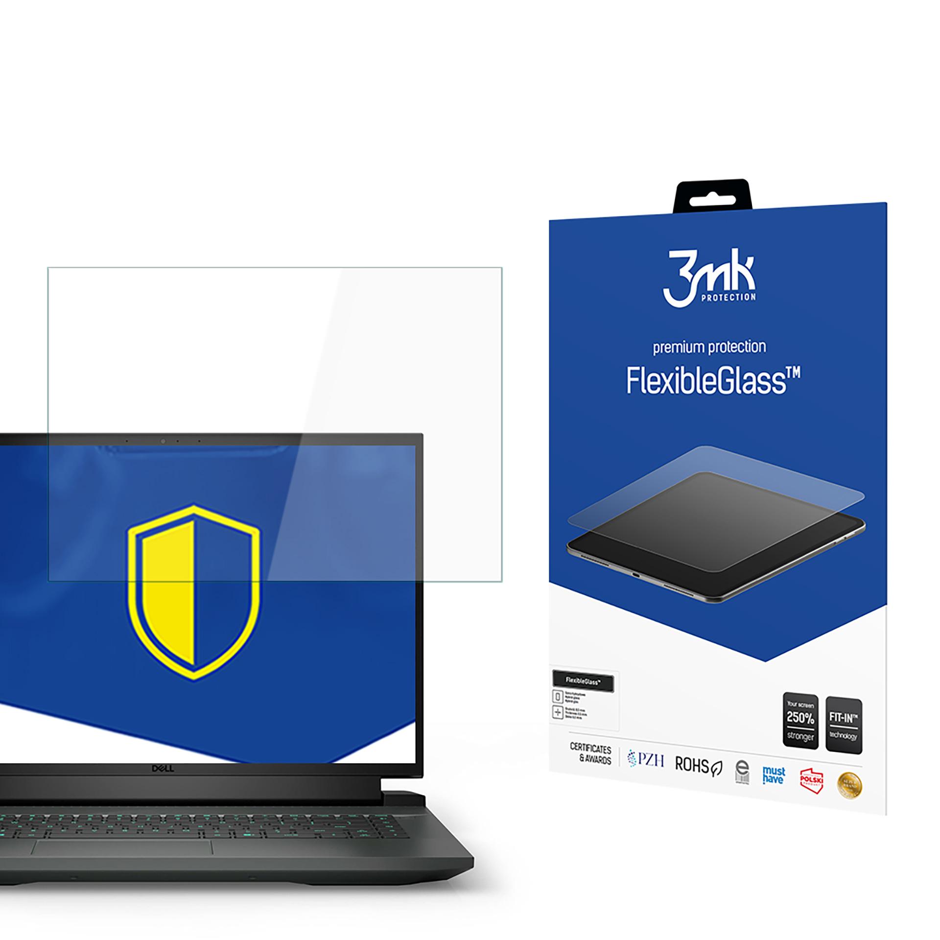 Dell G16 – 3mk FlexibleGlass (enintään 17") tietokoneen näytönsuoja