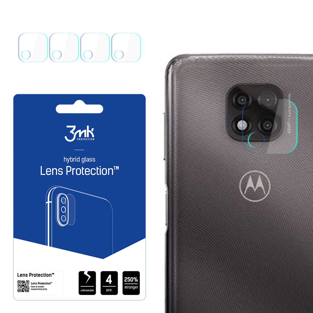 3MK Flexible Glass Lens Hybridilasi Motorola Moto G Power 2021 kameralle 4 kpl