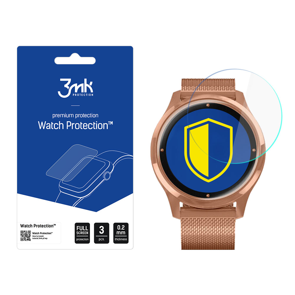 Garmin Vivomove Luxe – 3mk Watch Protection FlexibleGlass älykellon näytönsuoja