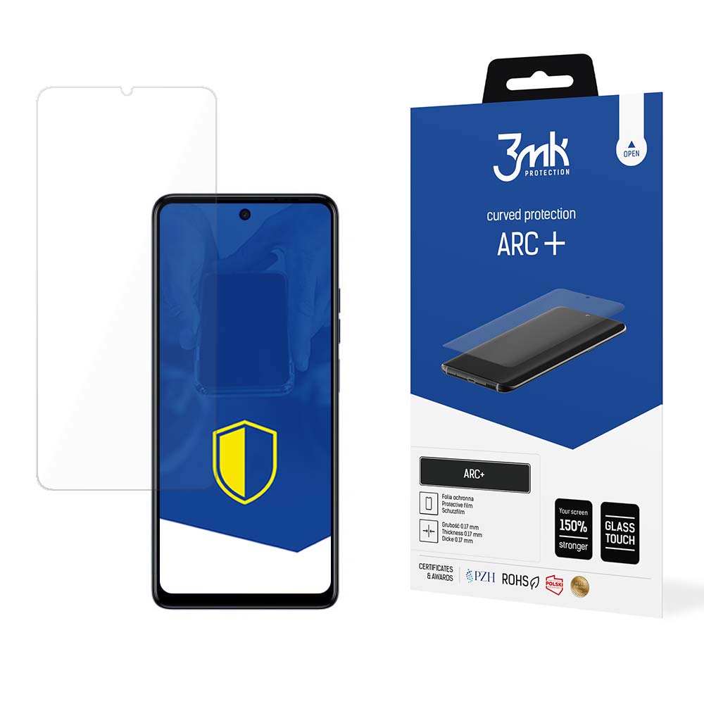 Tecno Spark 10 – 3mk ARC+ puhelimen näytönsuoja