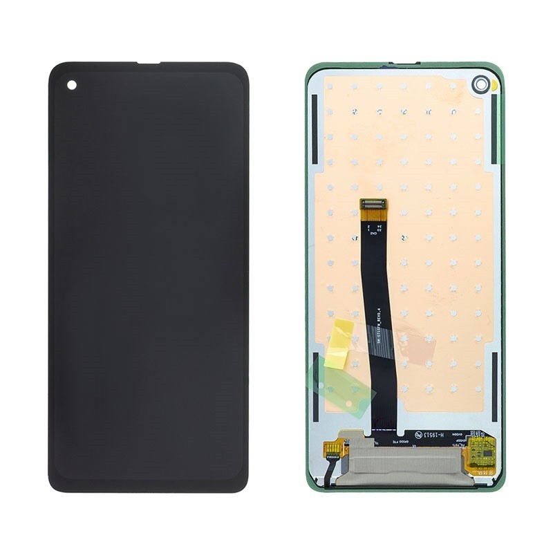LCD-näyttö Samsung G715F Xcover PRO kosketusnäytöllä, musta, alkuperäinen (Service Pack)
